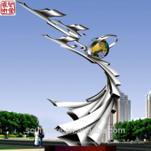 2016 Modern Sculpture Stainless Steel Sclupture High Quality Fashion Urban Statue